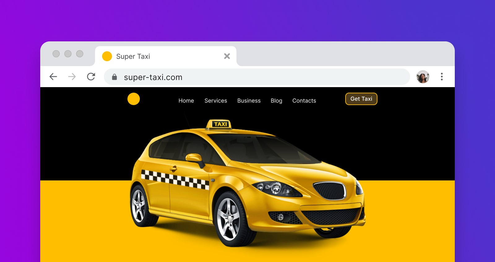 how to create a taxi website