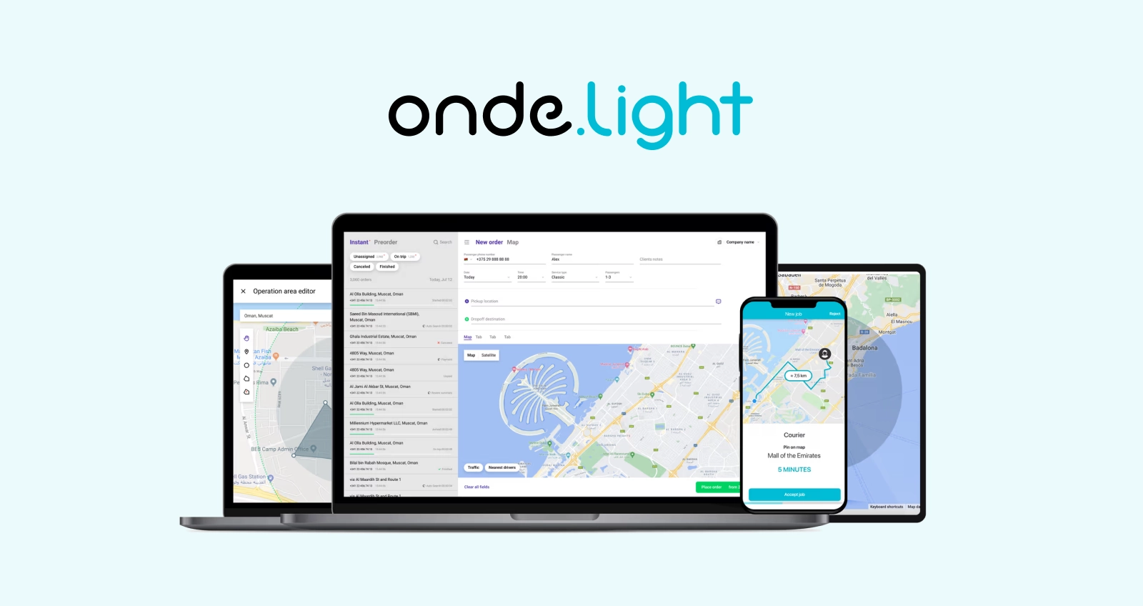 Onde - taxi dispatch software free